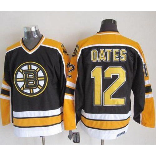 Boston Bruins #12 Adam Oates Black CCM Throwback New Stitched Jersey Men's cheap jerseys for sale - CheapJerseys.Shop