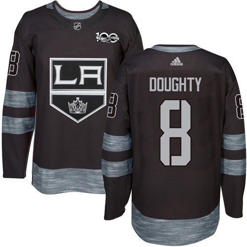 Los Angeles Kings #8 Drew Doughty Black 1917-2017 100th Anniversary Stitched Jersey Men's cheap jerseys for sale - CheapJerseys.Shop