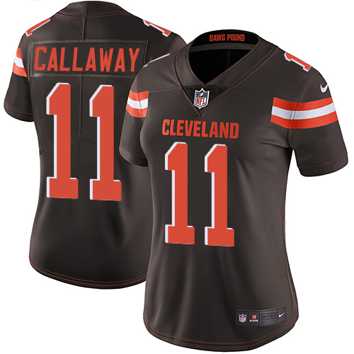 Cleveland Browns #11 Antonio Callaway Brown Team Color Women's Stitched Vapor Untouchable Limited Jersey Womens cheap jerseys for sale - CheapJerseys.Shop