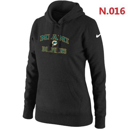 Women's Miami Dolphins Heart & Soul Pullover Hoodie Black cheap jerseys for sale - CheapJerseys.Shop