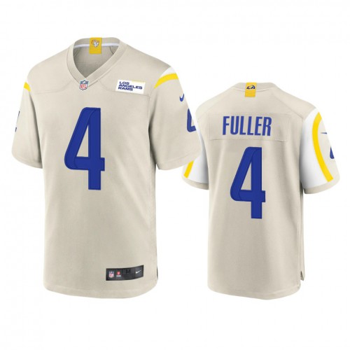 Los Angeles Los Angeles Rams #4 Jordan Fuller Men's Game Jersey - Bone Men's cheap jerseys for sale - CheapJerseys.Shop