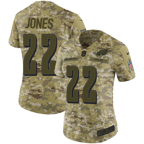 Philadelphia Eagles #22 Sidney Jones Camo Women's Stitched Limited 2018 Salute to Service Jersey Womens cheap jerseys for sale - CheapJerseys.Shop