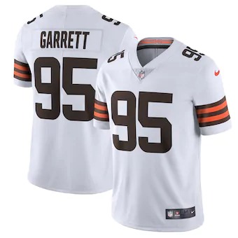 Cleveland Browns #95 Myles Garrett Men's White 2020 Vapor Limited Jersey cheap jerseys for sale - CheapJerseys.Shop