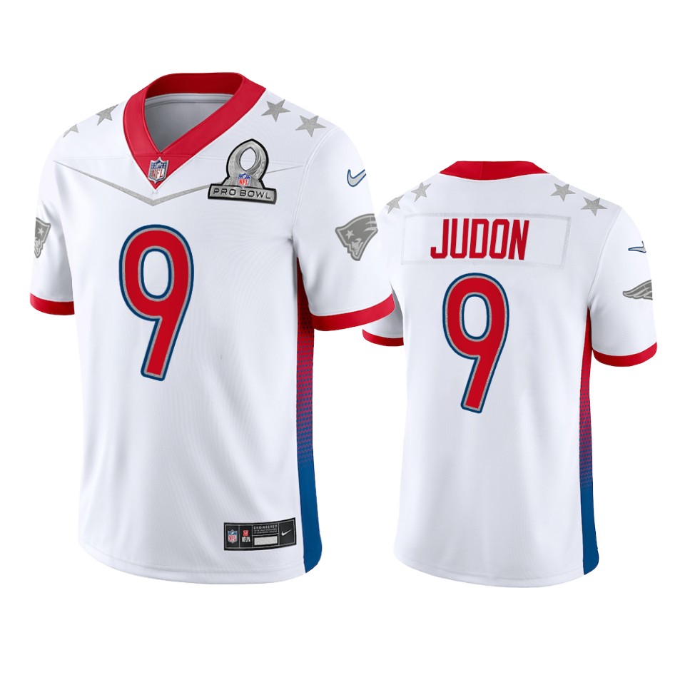 Patriots #9 Matthew Judon Men's 2022 AFC Pro Bowl Game Jersey White cheap jerseys for sale - CheapJerseys.Shop