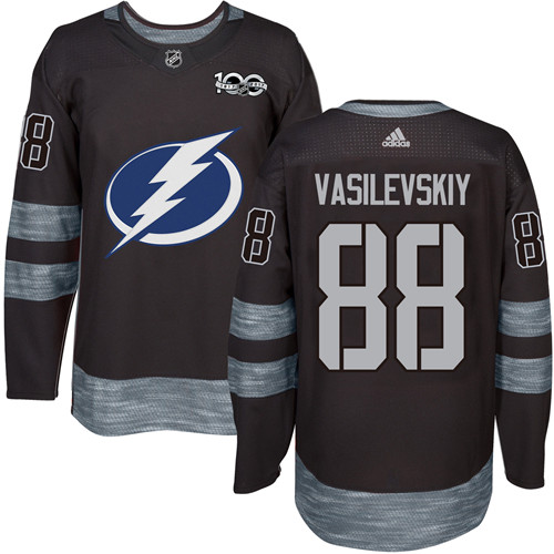 Tampa Bay Lightning #88 Andrei Vasilevskiy Black 1917-2017 100th Anniversary Stitched Jersey Men's cheap jerseys for sale - CheapJerseys.Shop