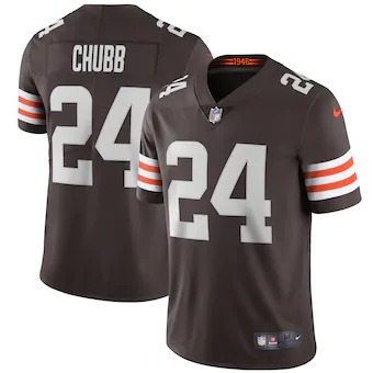 Cleveland Browns #24 Nick Chubb Men's Brown 2020 Vapor Limited Jersey cheap jerseys for sale - CheapJerseys.Shop