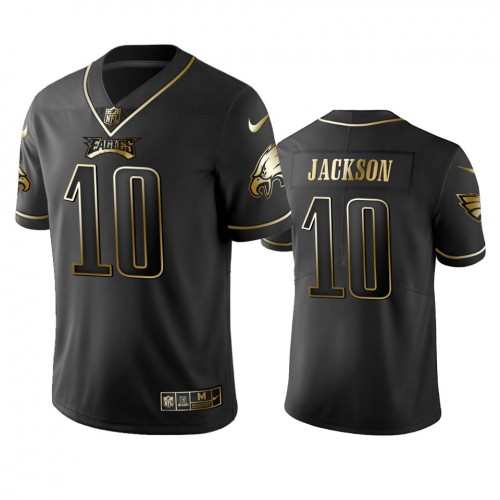 Philadelphia Eagles #10 Desean Jackson Black Golden Limited Edition Stitched Jersey Men's cheap jerseys for sale - CheapJerseys.Shop