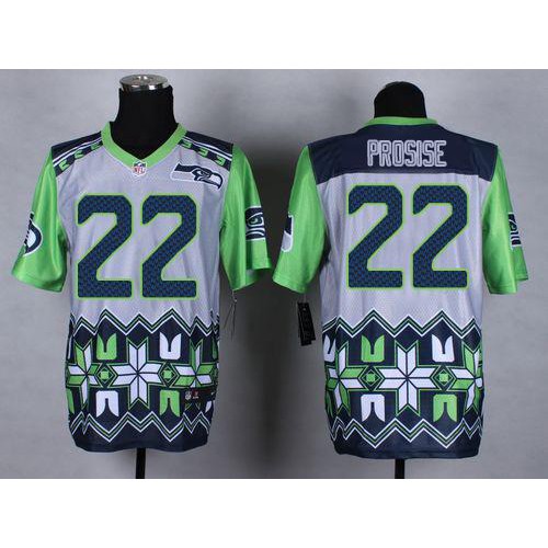 Seattle Seahawks #22 C. J. Prosise Grey Men's Stitched Elite Noble Fashion Jersey Men's cheap jerseys for sale - CheapJerseys.Shop