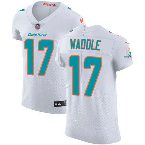 Dolphins #17 Jaylen Waddle White Men's Stitched Vapor Untouchable Elite Jersey cheap jerseys for sale - CheapJerseys.Shop