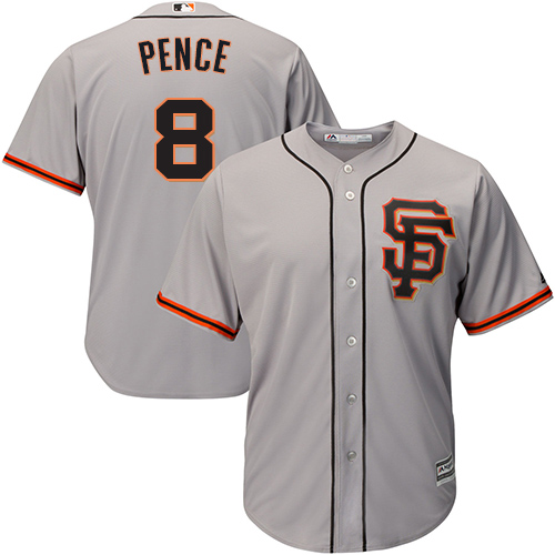 San Francisco Giants #8 Hunter Pence Grey Road 2 Cool Base Stitched Youth Jersey Youth cheap jerseys for sale - CheapJerseys.Shop