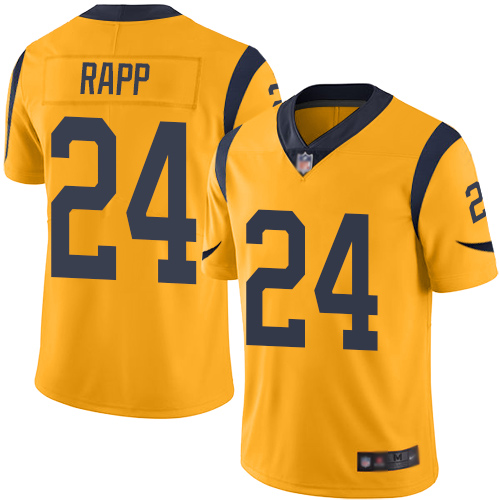 Los Angeles Rams #24 Taylor Rapp Gold Men's Stitched Limited Rush Jersey Men's cheap jerseys for sale - CheapJerseys.Shop