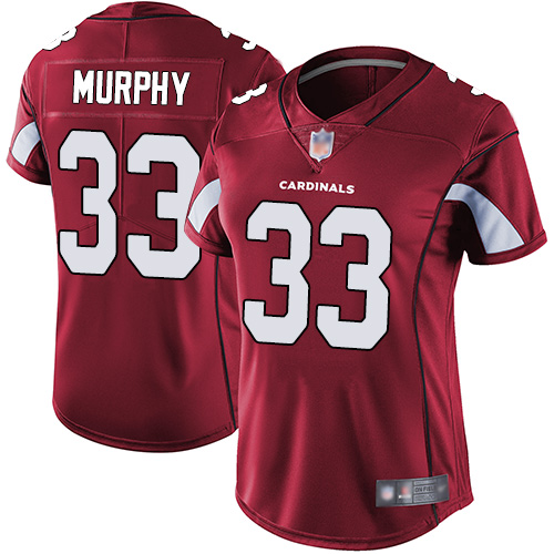 Arizona Cardinals #33 Byron Murphy Red Team Color Women's Stitched Vapor Untouchable Limited Jersey Womens cheap jerseys for sale - CheapJerseys.Shop