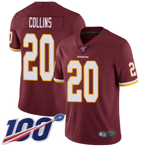 Washington Commanders #20 Landon Collins Burgundy Red Team Color Men's Stitched 100th Season Vapor Limited Jersey Men's cheap jerseys for sale - CheapJerseys.Shop