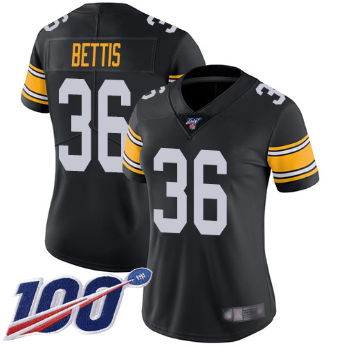 Steelers #36 Jerome Bettis Black Alternate Women's Stitched 100th Season Vapor Limited Jersey cheap jerseys for sale - CheapJerseys.Shop