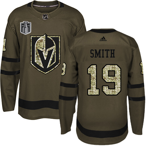 Golden Knights #19 Reilly Smith Green Youth 2023 Stanley Cup Final Patch Salute To Service Stitched Jersey cheap jerseys for sale - CheapJerseys.Shop
