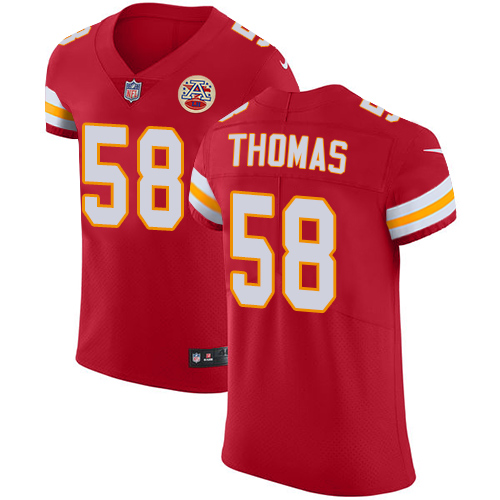 Chiefs #58 Derrick Thomas Red Team Color Men's Stitched Vapor Untouchable Elite Jersey cheap jerseys for sale - CheapJerseys.Shop