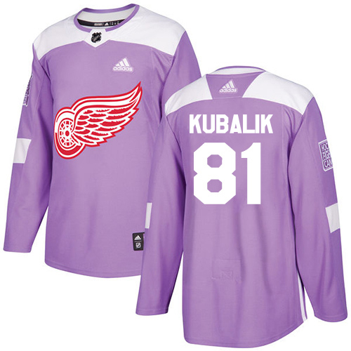 Red Wings #81 Dominik Kubalik Purple Authentic Fights Cancer Stitched Jersey cheap jerseys for sale - CheapJerseys.Shop