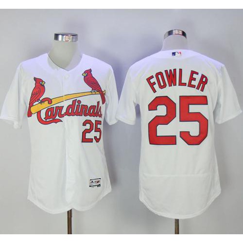 St.Louis Cardinals #25 Dexter Fowler White Flexbase Authentic Collection Stitched Jersey Men's cheap jerseys for sale - CheapJerseys.Shop