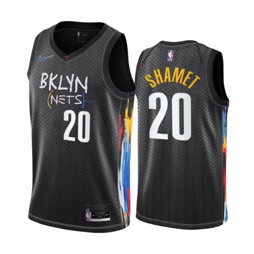 Brooklyn Nets #20 Landry Shamet Black Youth Swingman 2020-21 City Edition Jersey Youth cheap jerseys for sale - CheapJerseys.Shop