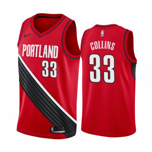 Portland Trail Blazers #33 Zach Collins Red Womens Swingman Statement Edition 2019/2020 Jersey Womens cheap jerseys for sale - CheapJerseys.Shop