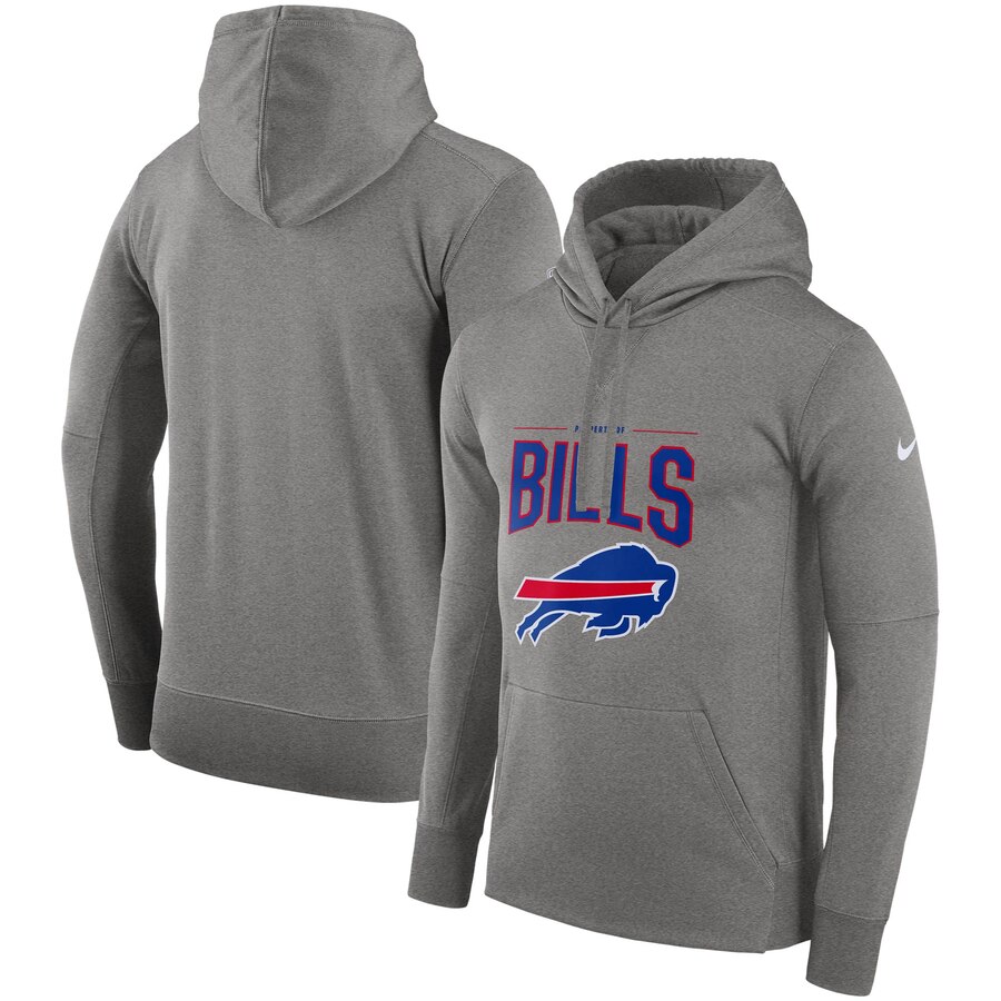 Buffalo Bills Sideline Property Of Performance Pullover Hoodie Gray cheap jerseys for sale - CheapJerseys.Shop