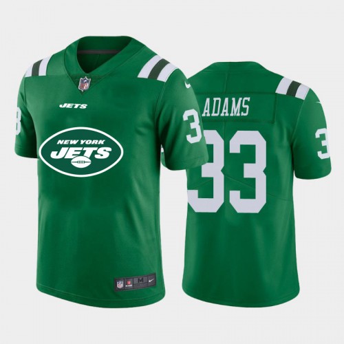 New York New York Jets #33 Jamal Adams Green Men's Big Team Logo Vapor Limited Jersey Men's cheap jerseys for sale - CheapJerseys.Shop