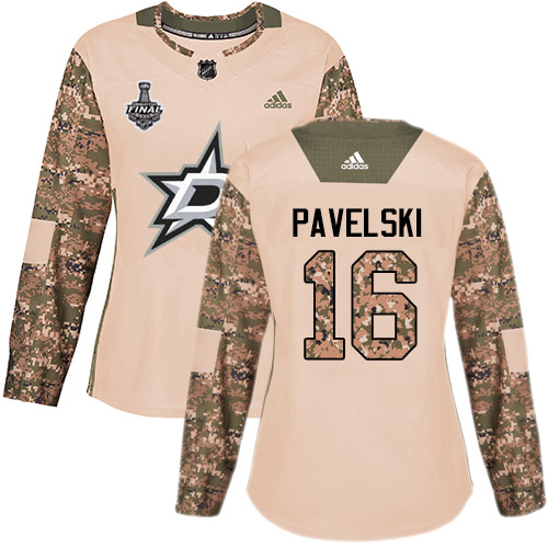 Dallas Stars #16 Joe Pavelski Camo Authentic 2017 Veterans Day Women's 2020 Stanley Cup Final Stitched Jersey Womens cheap jerseys for sale - CheapJerseys.Shop