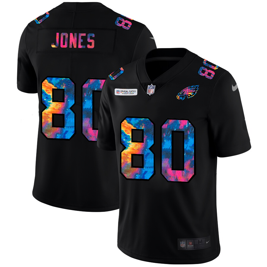 Philadelphia Eagles #80 Julio Jones Men's Multi-Color Black 2020 Crucial Catch Vapor Untouchable Limited Jersey cheap jerseys for sale - CheapJerseys.Shop