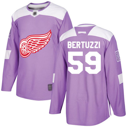 Detroit Red Wings #59 Tyler Bertuzzi Purple Authentic Fights Cancer Stitched Jersey Men's cheap jerseys for sale - CheapJerseys.Shop