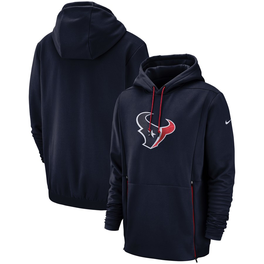 Houston Texans Sideline Performance Player Pullover Hoodie Navy cheap jerseys for sale - CheapJerseys.Shop