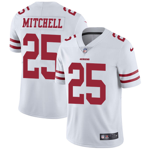 49ers #25 Elijah Mitchell White Youth Stitched Vapor Untouchable Limited Jersey cheap jerseys for sale - CheapJerseys.Shop