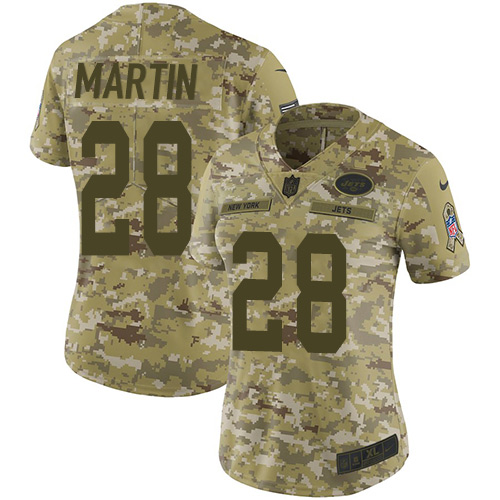 Jets #28 Curtis Martin Camo Women's Stitched Limited 2018 Salute To Service Jersey cheap jerseys for sale - CheapJerseys.Shop