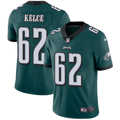 Eagles #62 Jason Kelce Midnight Green Team Color Youth Stitched Vapor Untouchable Limited Jersey cheap jerseys for sale - CheapJerseys.Shop