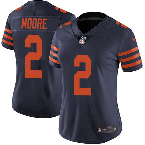 Bears #2 D.J. Moore Navy Blue Alternate Women's Stitched Vapor Untouchable Limited Jersey cheap jerseys for sale - CheapJerseys.Shop