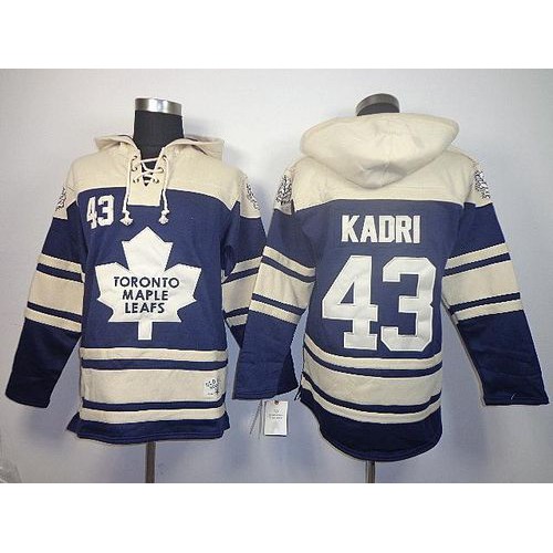 Maple Toronto Maple Leafs #43 Nazem Kadri Blue Sawyer Hooded Sweatshirt Stitched Jersey Men's cheap jerseys for sale - CheapJerseys.Shop