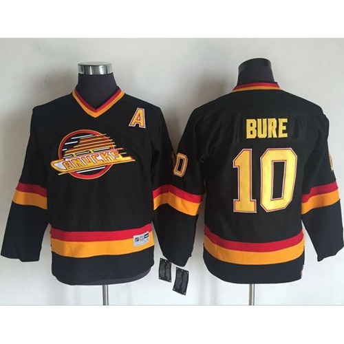 Vancouver Canucks #10 Pavel Bure Black CCM Throwback Youth Stitched Jersey Youth cheap jerseys for sale - CheapJerseys.Shop