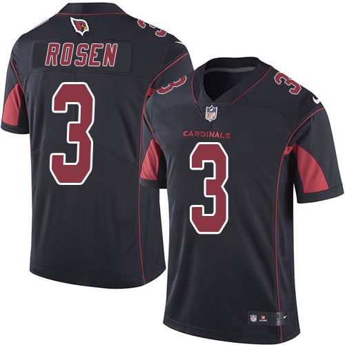 Arizona Cardinals #3 Josh Rosen Black Men's Stitched Limited Rush Jersey Men's cheap jerseys for sale - CheapJerseys.Shop