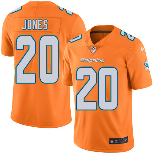 Miami Dolphins #20 Reshad Jones Orange Youth Stitched Limited Rush Jersey Youth cheap jerseys for sale - CheapJerseys.Shop