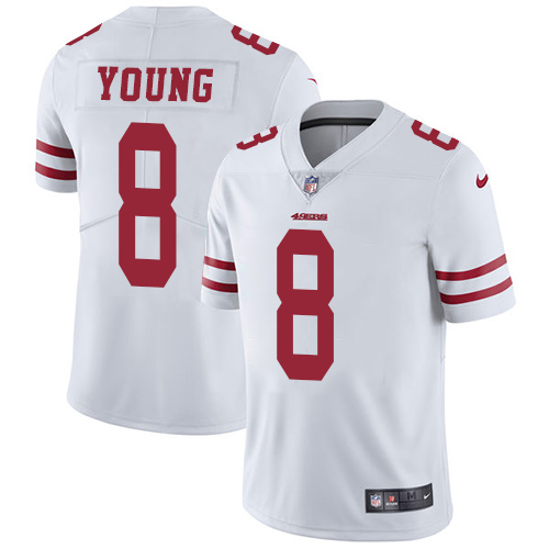 49ers #8 Steve Young White Youth Stitched Vapor Untouchable Limited Jersey cheap jerseys for sale - CheapJerseys.Shop
