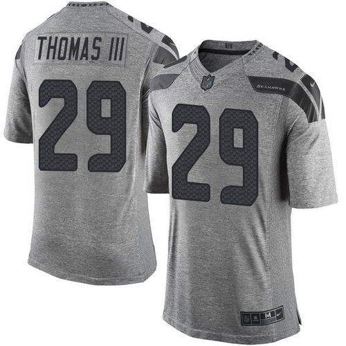 Seattle Seahawks #29 Earl Thomas III Gray Men's Stitched Limited Gridiron Gray Jersey Men's cheap jerseys for sale - CheapJerseys.Shop