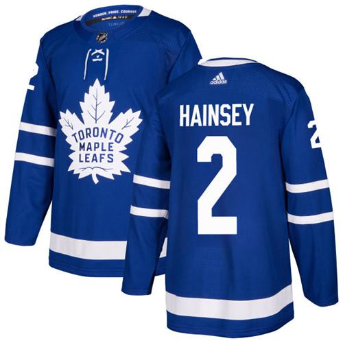 Maple Toronto Maple Leafs #2 Ron Hainsey Blue Home Authentic Stitched Jersey Men's cheap jerseys for sale - CheapJerseys.Shop