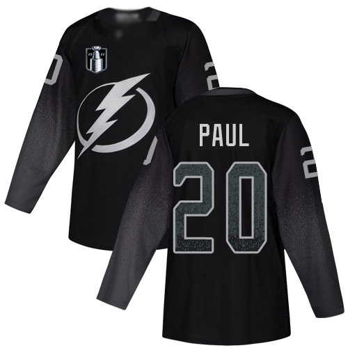 Tampa Bay Lightning #20 Nicholas Paul Black 2022 Stanley Cup Final Patch Alternate Authentic Stitched Jersey Men's cheap jerseys for sale - CheapJerseys.Shop