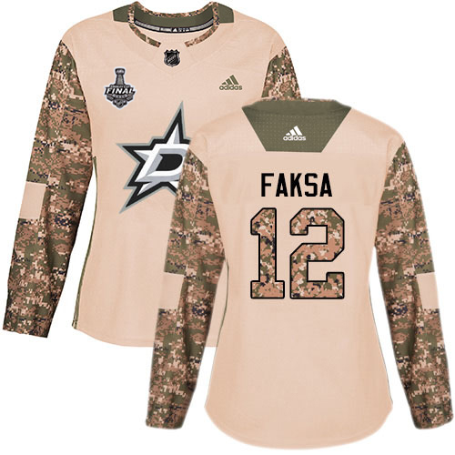 Dallas Stars #12 Radek Faksa Camo Authentic 2017 Veterans Day Women's 2020 Stanley Cup Final Stitched Jersey Womens cheap jerseys for sale - CheapJerseys.Shop