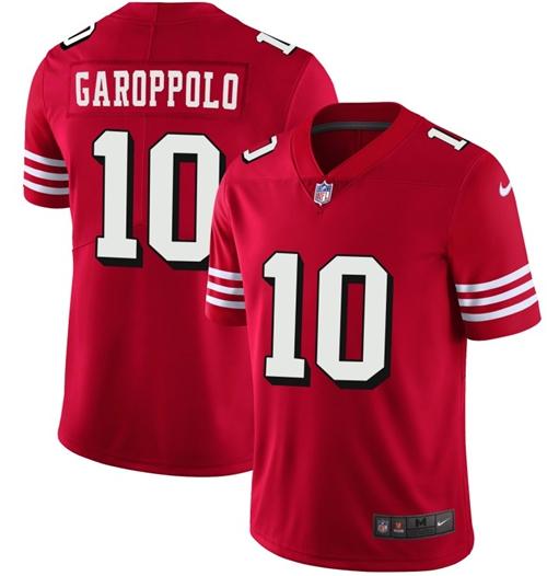 49ers #10 Jimmy Garoppolo Red Team Color Youth Stitched Vapor Untouchable Limited II Jersey cheap jerseys for sale - CheapJerseys.Shop