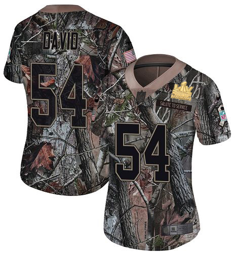 Buccaneers #54 Lavonte David Camo Women's Super Bowl LV Champions Patch Stitched Limited Rush Realtree Jersey cheap jerseys for sale - CheapJerseys.Shop