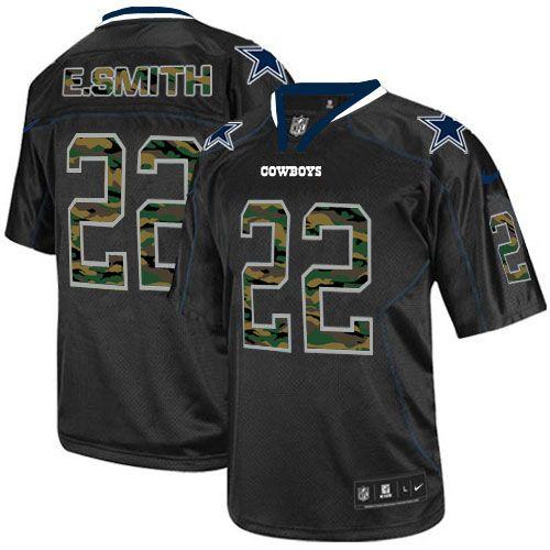 Cowboys #22 Emmitt Smith Black Men's Stitched Elite Camo Fashion Jersey cheap jerseys for sale - CheapJerseys.Shop