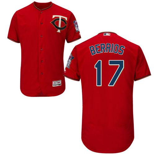 Minnesota Twins #17 Jose Berrios Red Flexbase Authentic Collection Stitched Jersey Men's cheap jerseys for sale - CheapJerseys.Shop