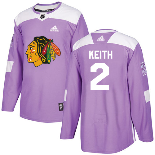 Chicago Blackhawks #2 Duncan Keith Purple Authentic Fights Cancer Stitched Jersey Men's cheap jerseys for sale - CheapJerseys.Shop