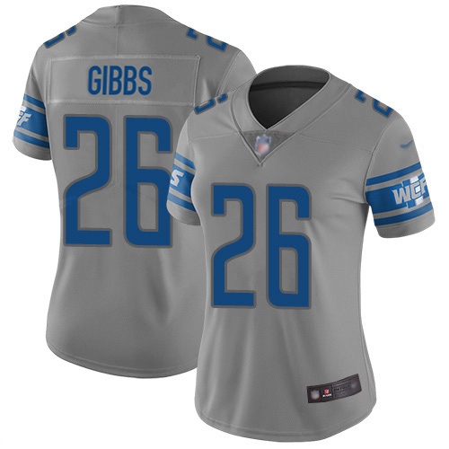 Lions #26 Jahmyr Gibbs Gray Women's Stitched Limited Inverted Legend Jersey cheap jerseys for sale - CheapJerseys.Shop