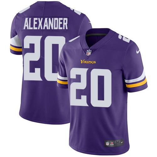 Minnesota Vikings #20 Mackensie Alexander Purple Team Color Men's Stitched Vapor Untouchable Limited Jersey Men's cheap jerseys for sale - CheapJerseys.Shop